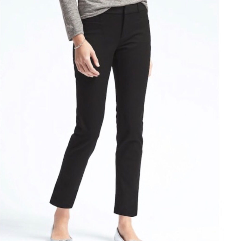 NWT Banana Republic Sloan Fit Black Straight Pant